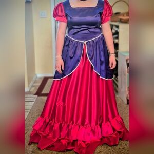 Ugly Step Sister Gown. Purple and Red Women's Costume